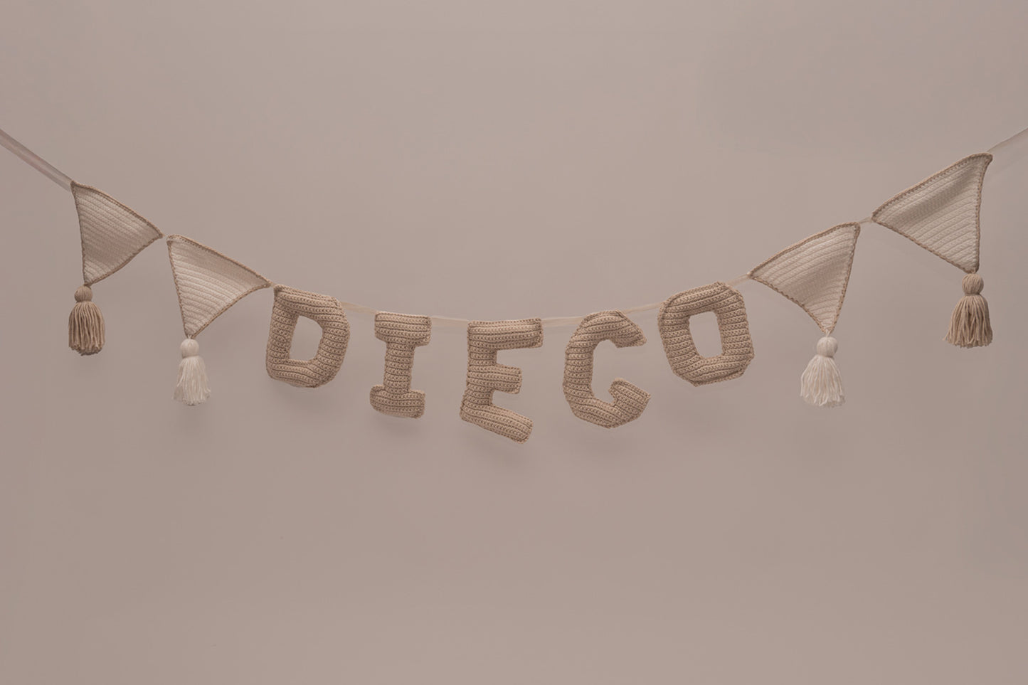 Banderines Personalizado Crochet Neutral