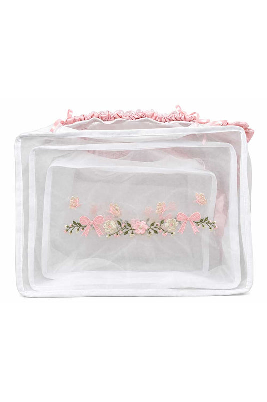 FLORAL TRAVEL ORGANIZER SET X3