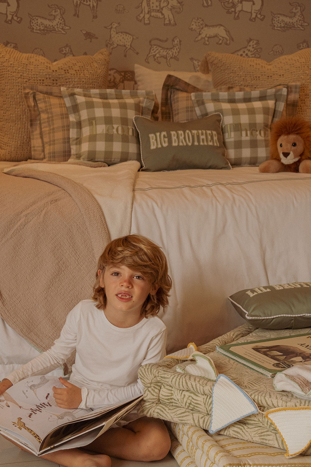 Cojín Grande Toddler Gingham