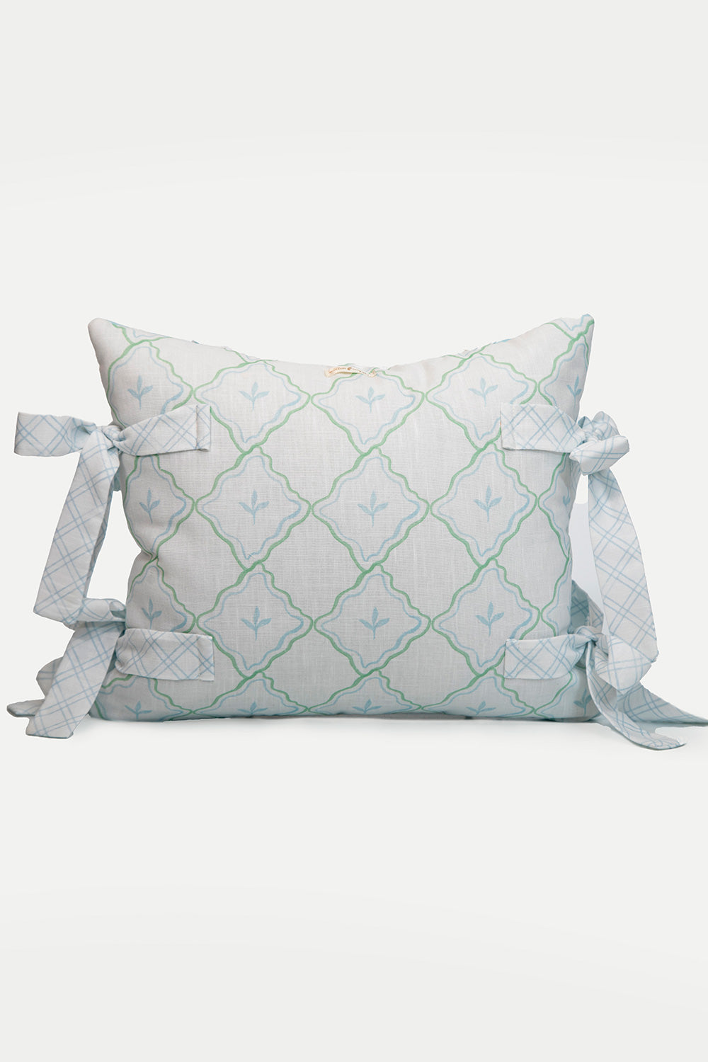 SMALL PILLOW FEUILLE BLUE