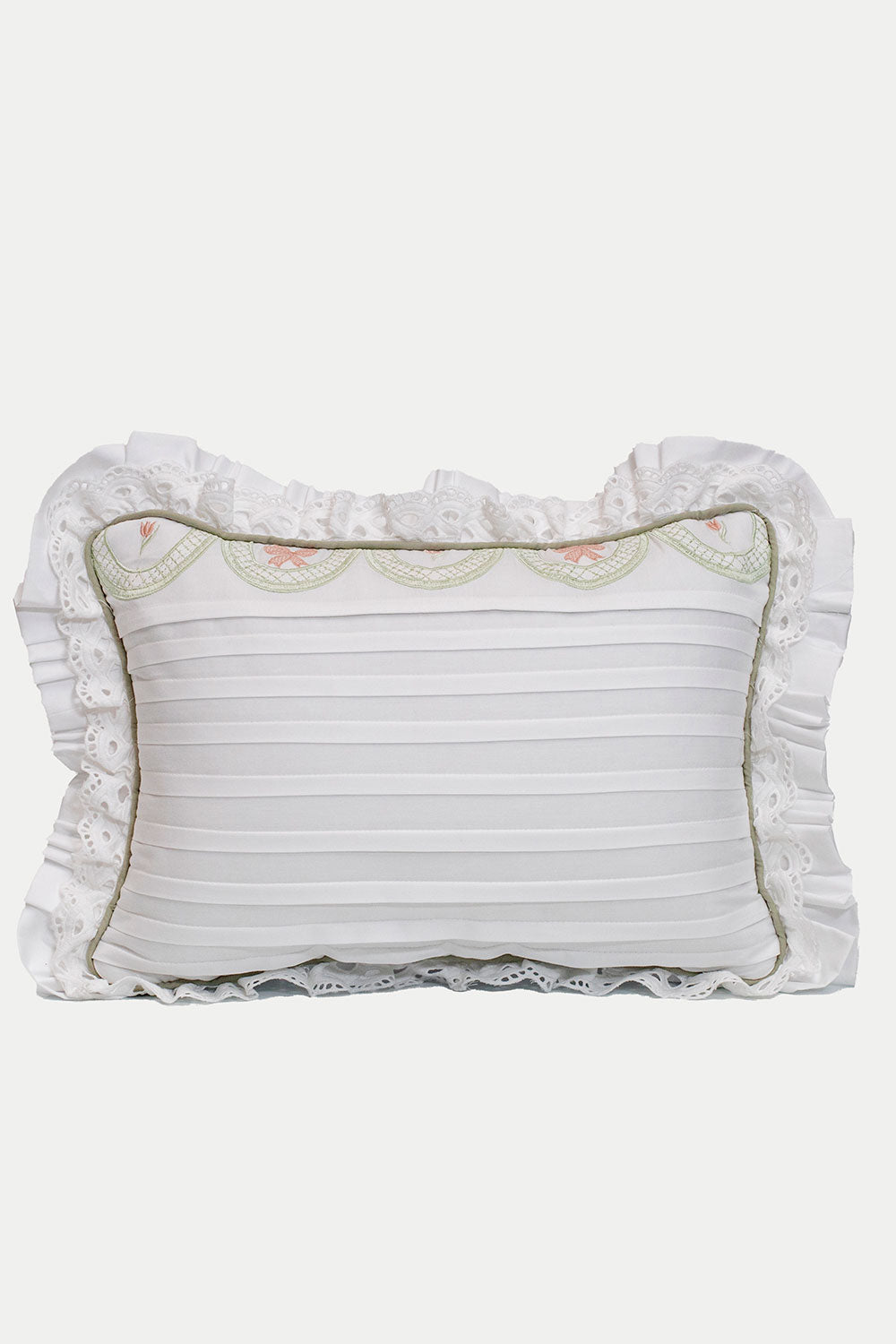 Sage Thrillage & Pink Bows Pillow
