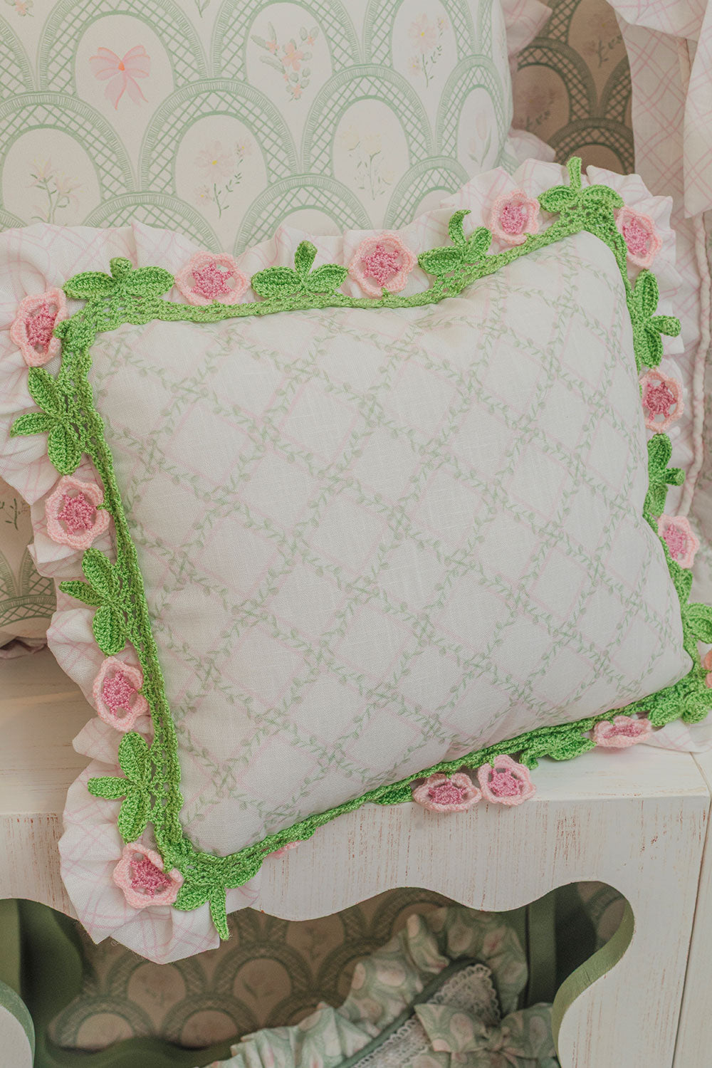 TREILLAGE BABY ROSE Baby Pillow
