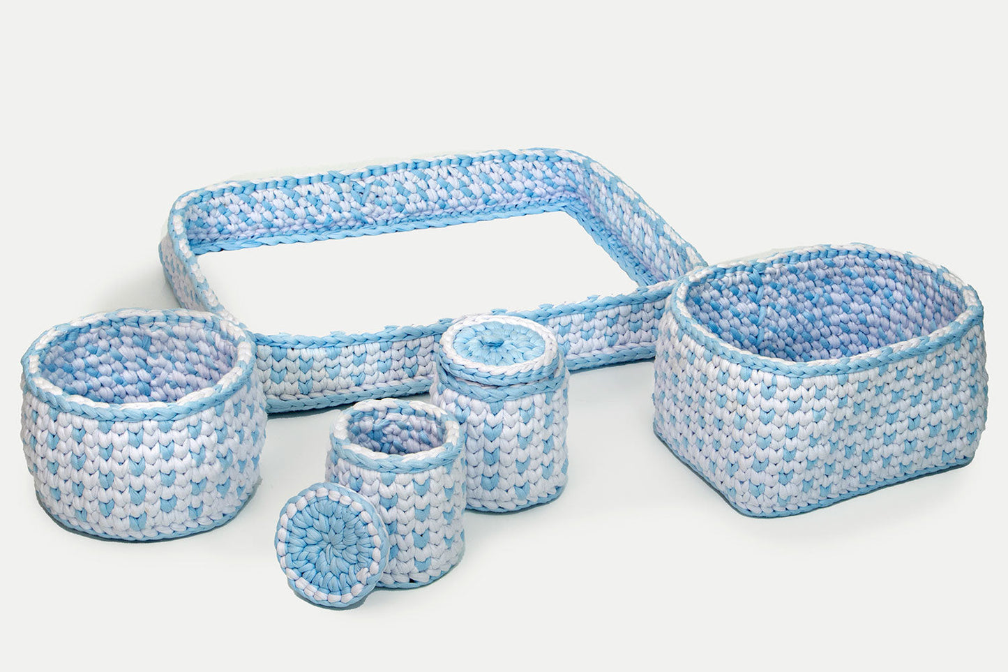 Blue Changing Basket Set