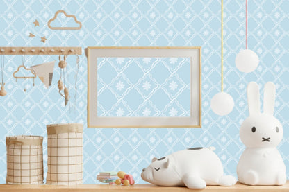 WALLPAPER DIAMANT BABY BLUE