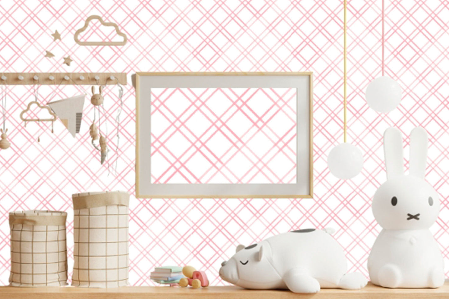 WALLPAPER PEINTURES BABY PINK