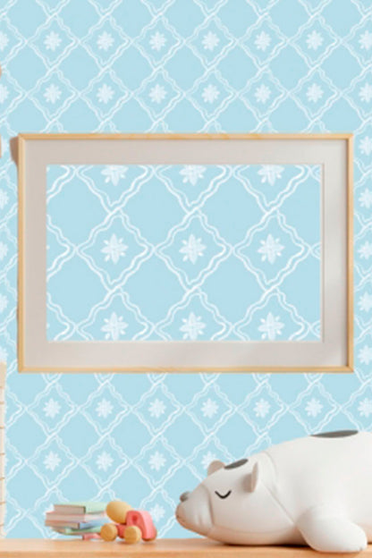 WALLPAPER DIAMANT BABY BLUE