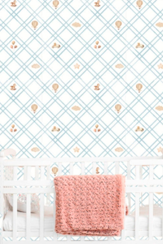 WALLPAPER TREILLAGE GIBIER