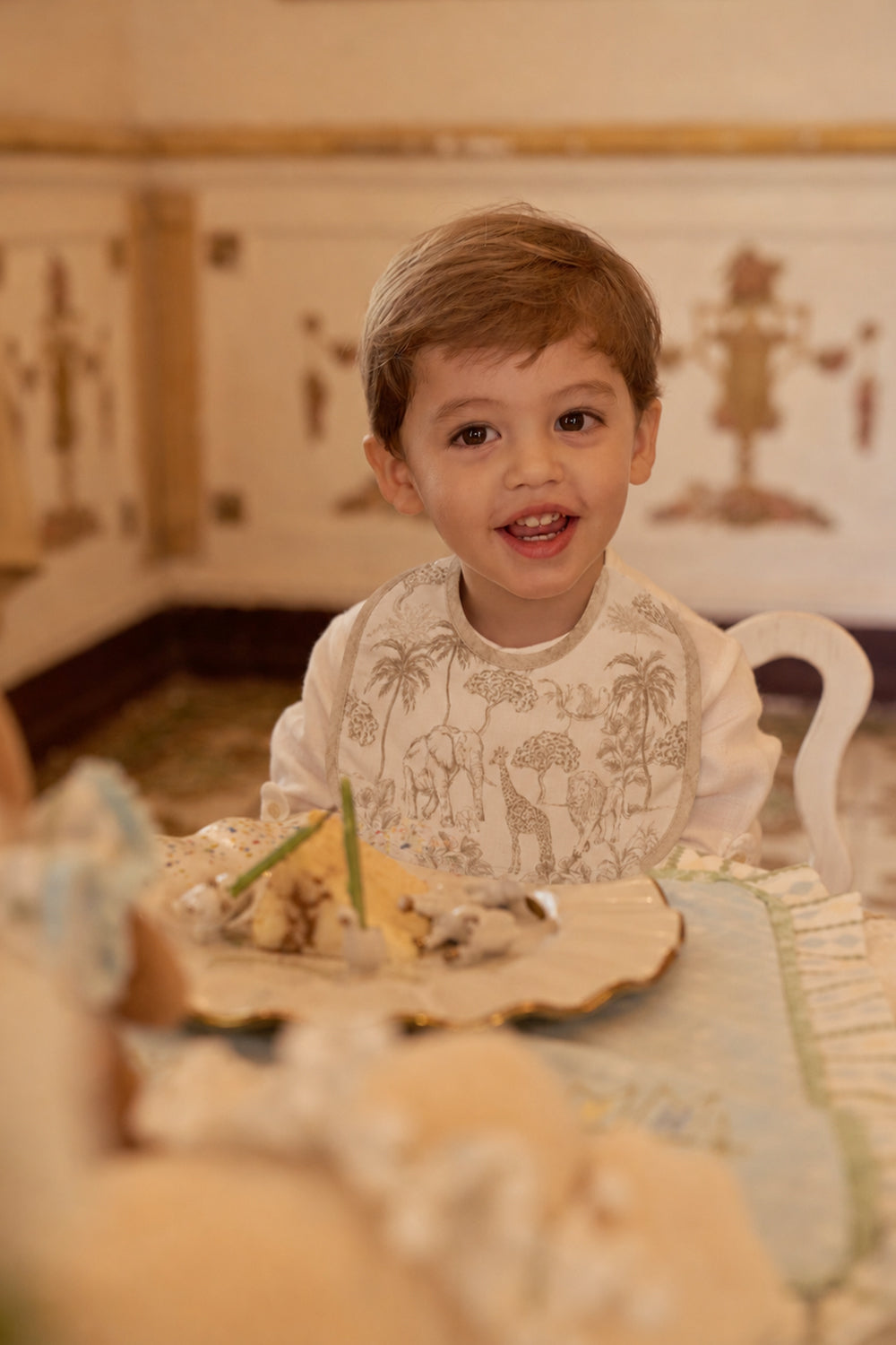BABY ROYALE ANIMALS BIB SET