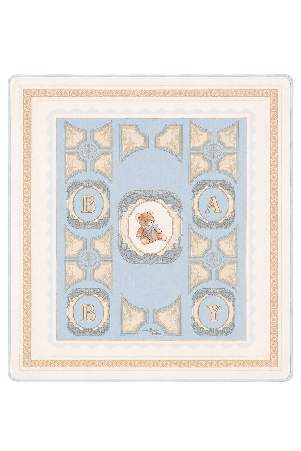 BABY ROYALE BLUE HEIRLOOM BIB SET