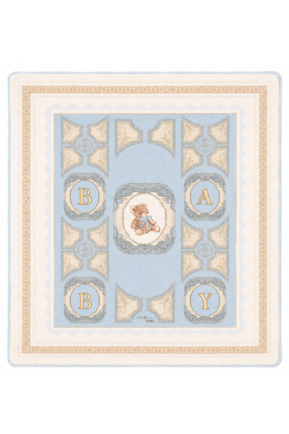 BABY ROYALE BLUE HEIRLOOM BIB SET