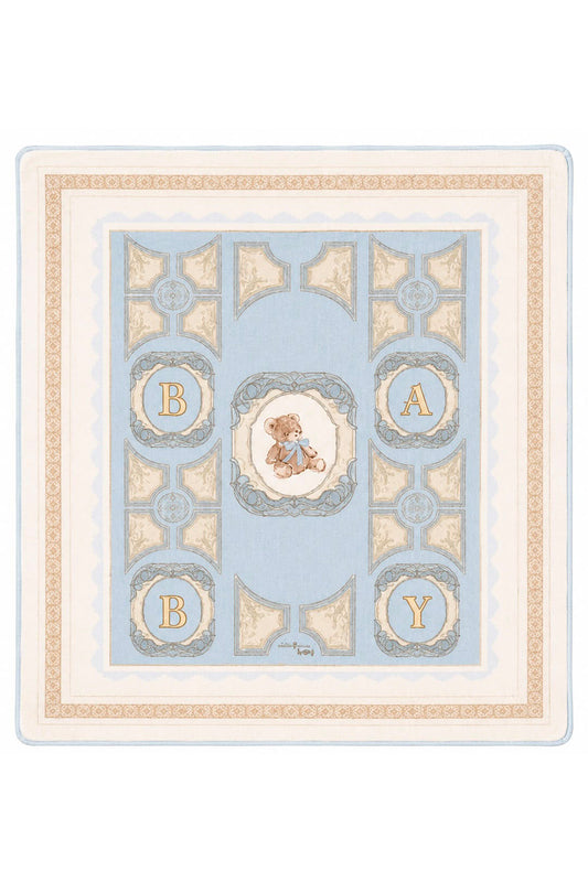 BABY ROYALE BLUE HEIRLOOM SWADDLE
