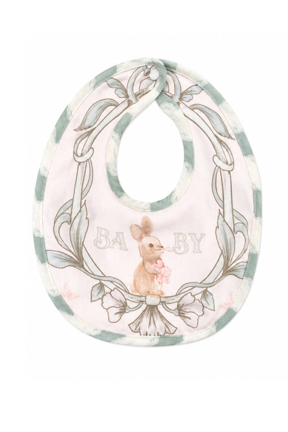 BABY ROYALE BUNNY HEIRLOOM BIB SET