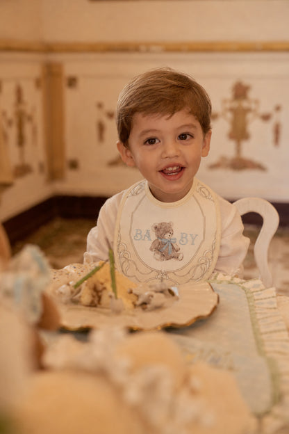 BABY ROYALE YELLOW HEIRLOOM BIB SET