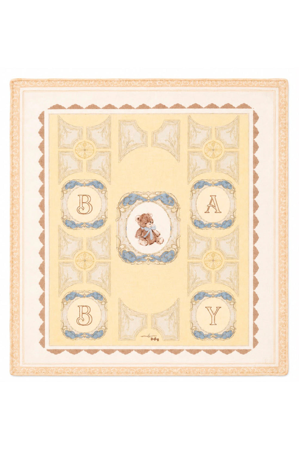 BABY ROYALE YELLOW HEIRLOOM SWADDLE