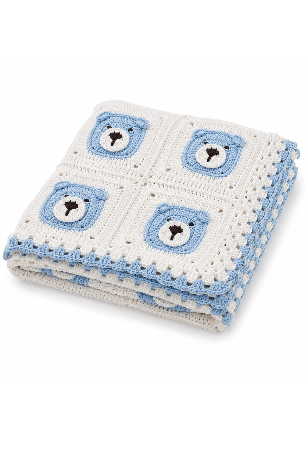 BLUE TEDDY THROW