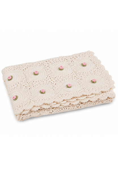 BLUSHING ROSE THROW