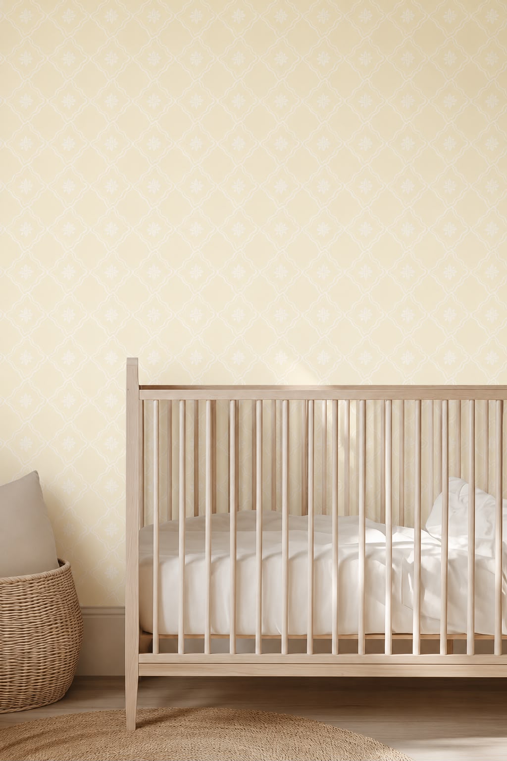 WALLPAPER BUTTER YELLOW BLOSSOM