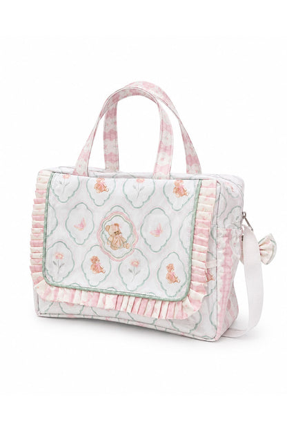 FLORAL TEDDY PICNIC BAG