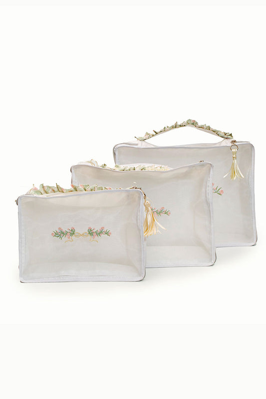 FLOWER BOWS TRAVEL ORGANIZER X3 TRULLERIES