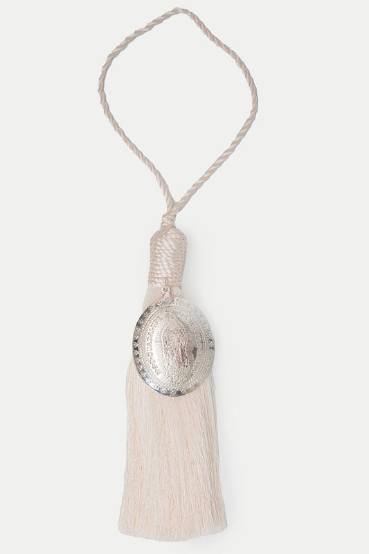 BABY AMEN SILVER VIRGEN DE GUADALUOE SMALL POMPOM