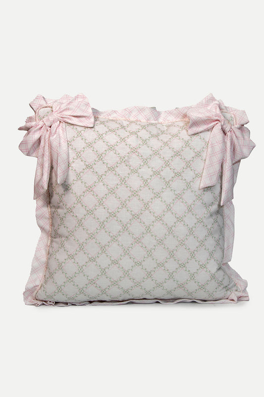 BIG  PILLOW TREILLAGE BABY ROSE