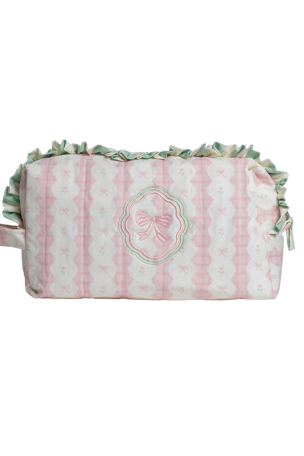 POUCH GRANDE BOW GARDEN LACE