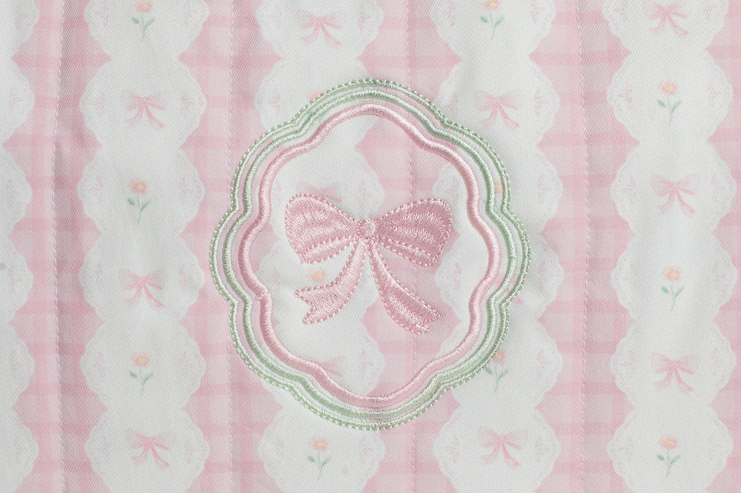 POUCH GRANDE BOW GARDEN LACE