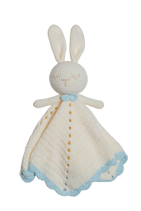 PELUCHE DE APEGO CONEJO AZUL CROCHET