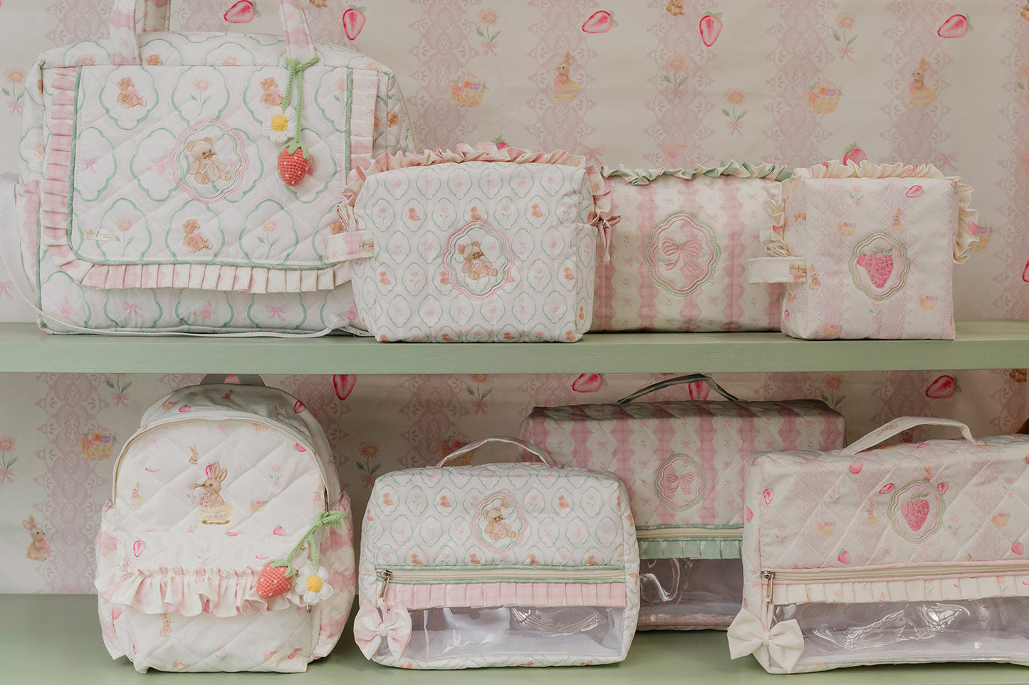 POUCH MEDIANO FLORAL TEDDY