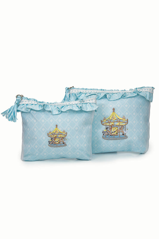 Carousel Travel Organizer Diamant Baby Blue