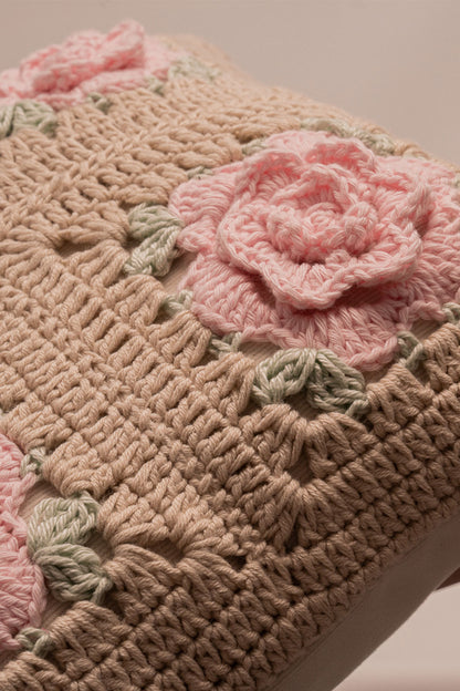 Cojín Tejido Roses Mini
