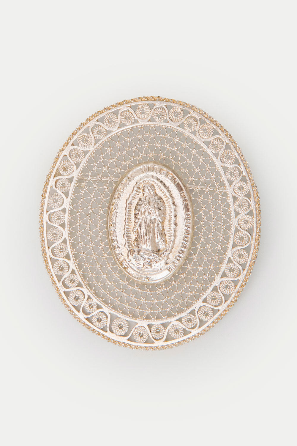FILIGREE BABY AMEN BROOCH SILVER