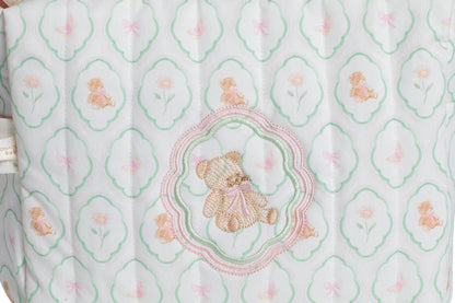 POUCH MEDIANO FLORAL TEDDY