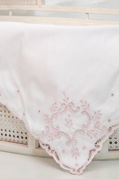 Heirloom Richelieu Cotton Toquilla and Pillow Set
