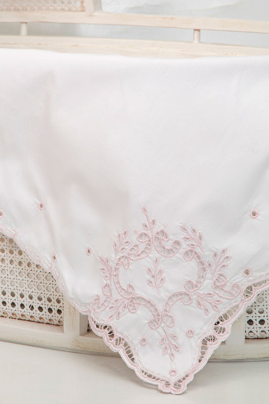 Heirloom Richelieu Cotton Toquilla and Pillow Set