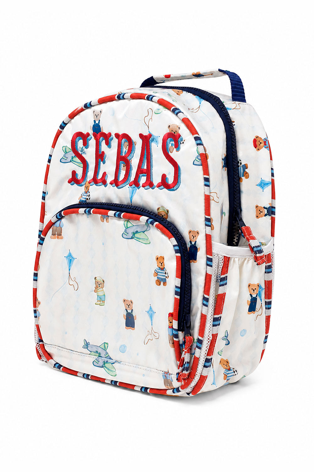 Vista del Morral Playtime Bears impermeable para bebé