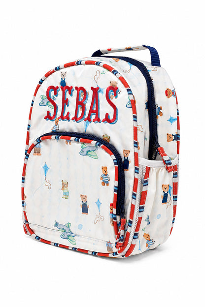 Vista del Morral Playtime Bears impermeable para bebé