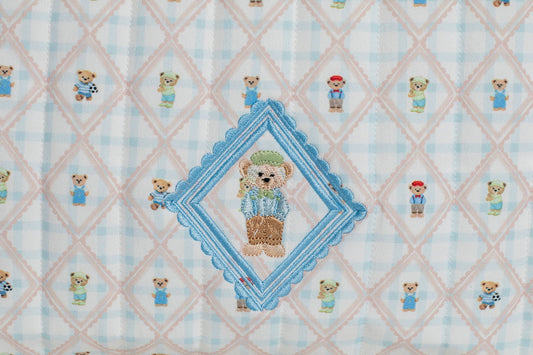 POUCH GRANDE LITTLE BEAR GINGHAM