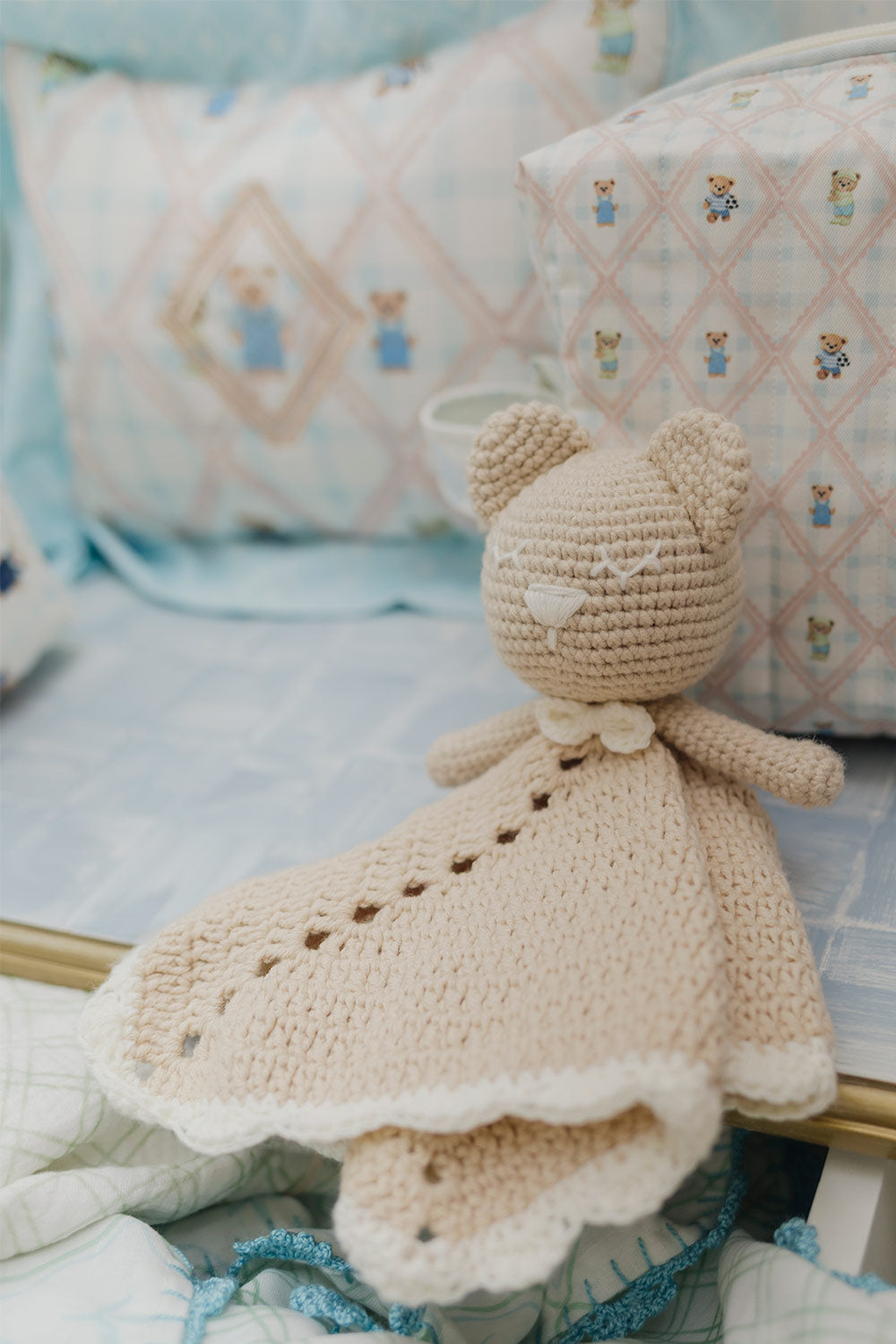 COJÍN PEQUEÑO LITTLE BEAR GINGHAM