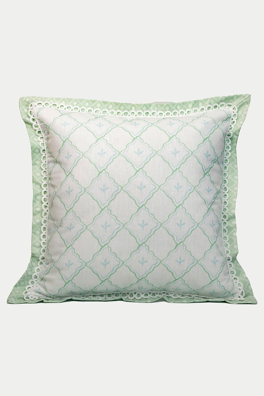 MEDIUM  PILLOW FEUILLE BLUE