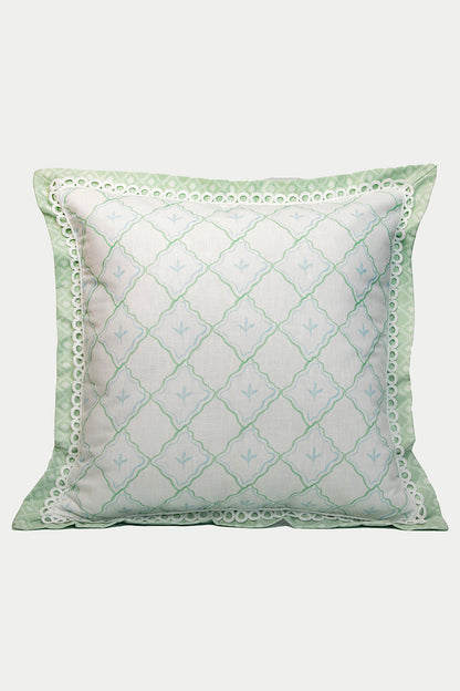 MEDIUM  PILLOW FEUILLE BLUE