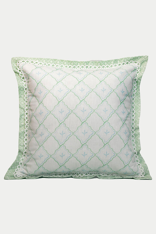 MEDIUM  PILLOW FEUILLE BLUE