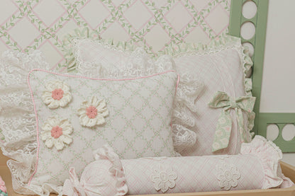 SMALL PILLOW TREILLAGE BABY ROSE