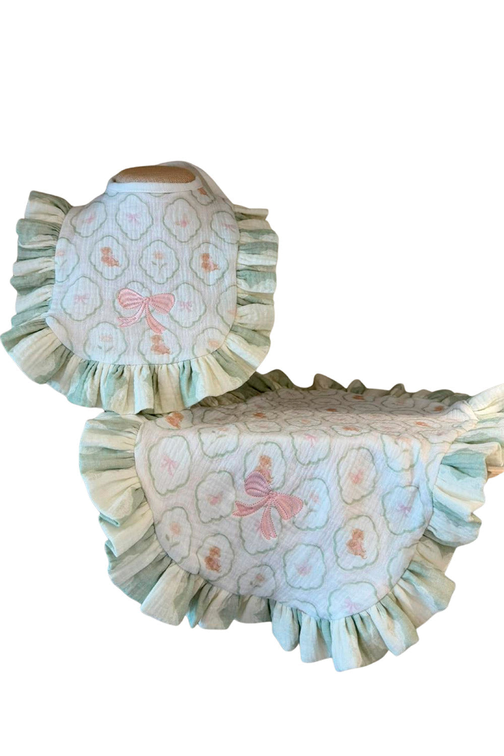 SET DE BABERO DE MUSELINA FLORAL TEDDY DREAM