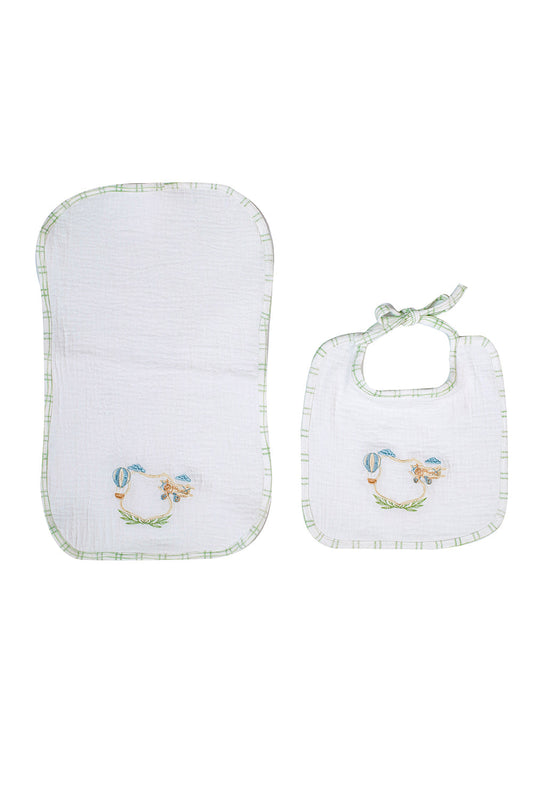 Muslin - Bib Set -  Peintures Sage