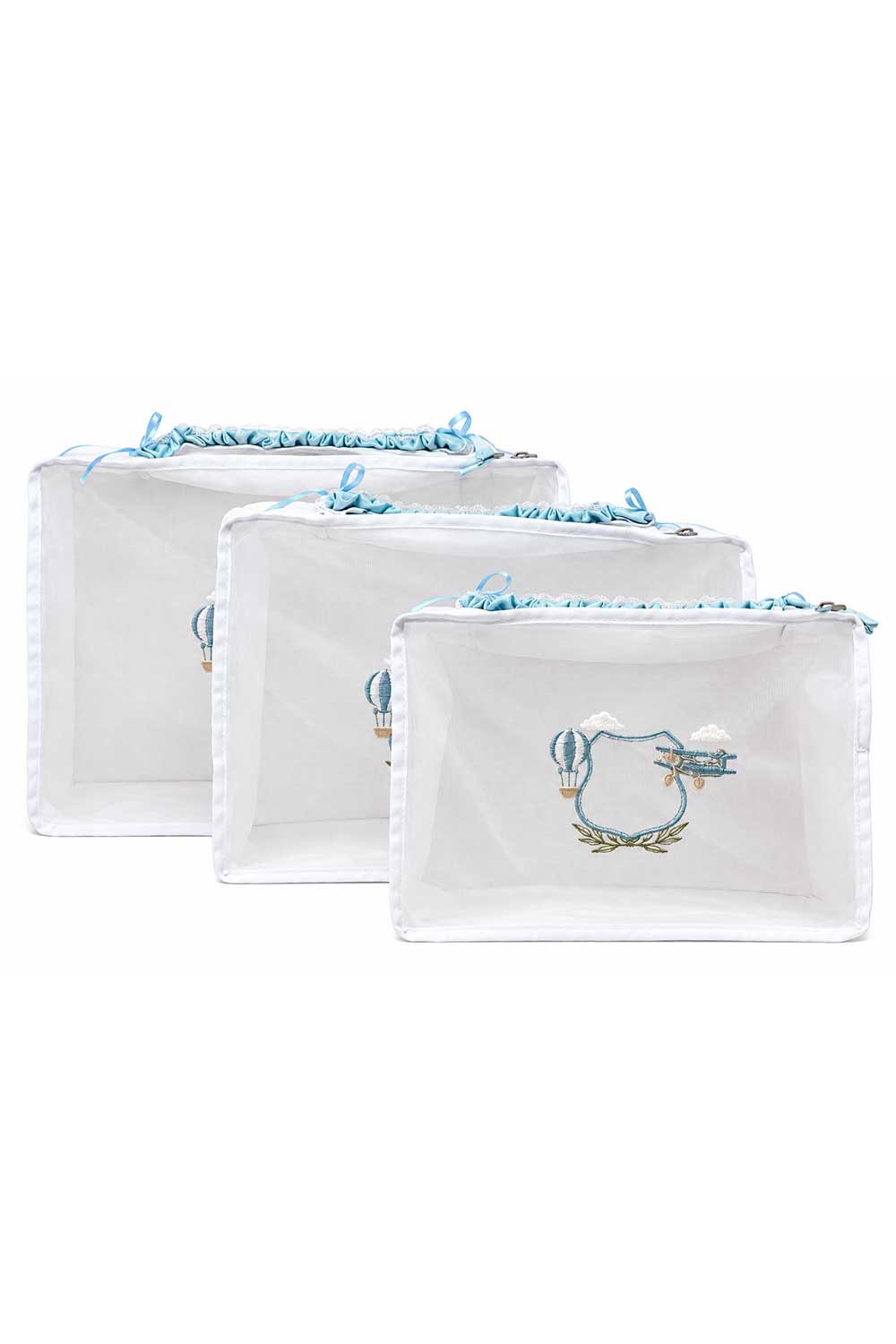DIAMANT BABY BLUE TRAVEL ORGANIZER SET X3