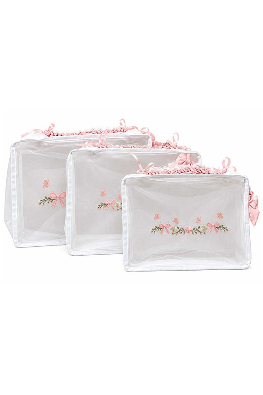 FLORAL TRAVEL ORGANIZER SET X3