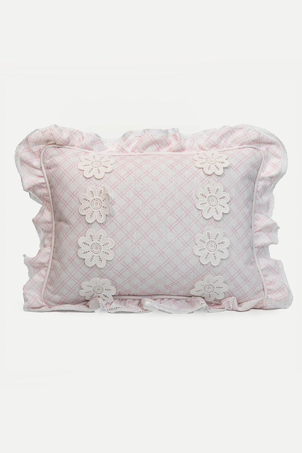 SMALL  PILLOW- PEINTURES BABY PINK