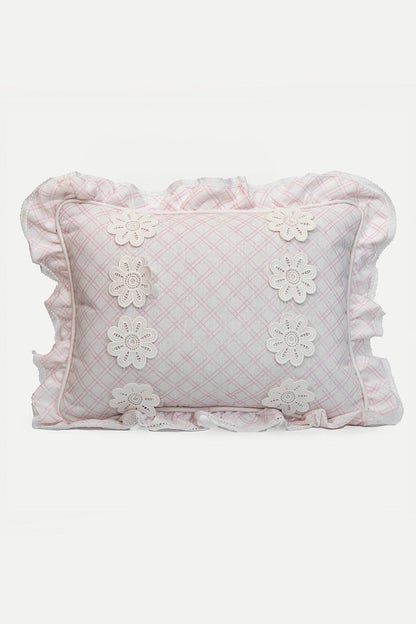 SMALL  PILLOW- PEINTURES BABY PINK
