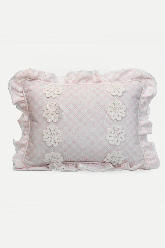 SMALL  PILLOW- PEINTURES BABY PINK